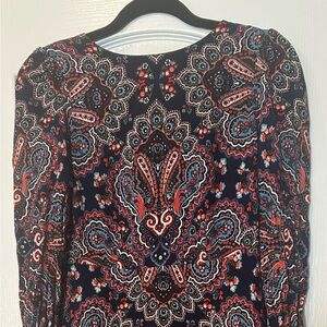 Boden Paisley Long Sleeved Dress
